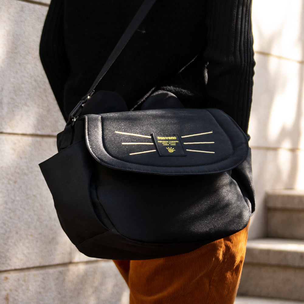 Sac Organisateur Poussette – Motif Chat | 7 Compartiments